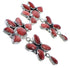 Genuine Sterling Silver Southwestern Red Oyster Earrings BW62562